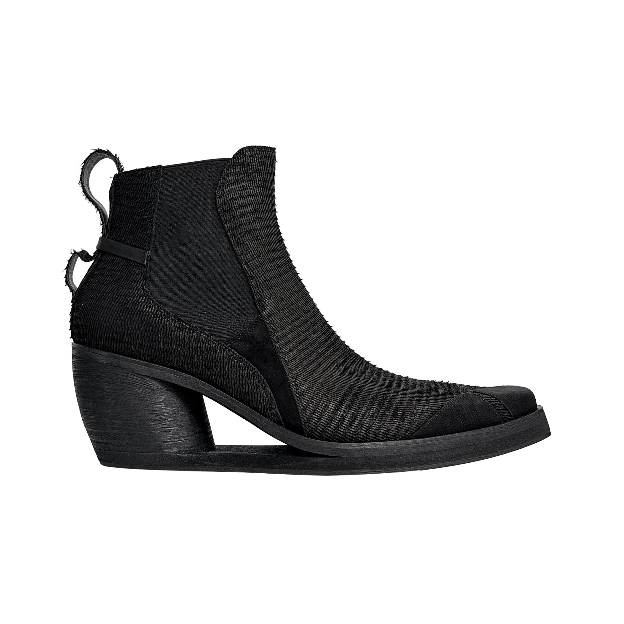 SCRY Dig Chelsea Boots "Black Laser"