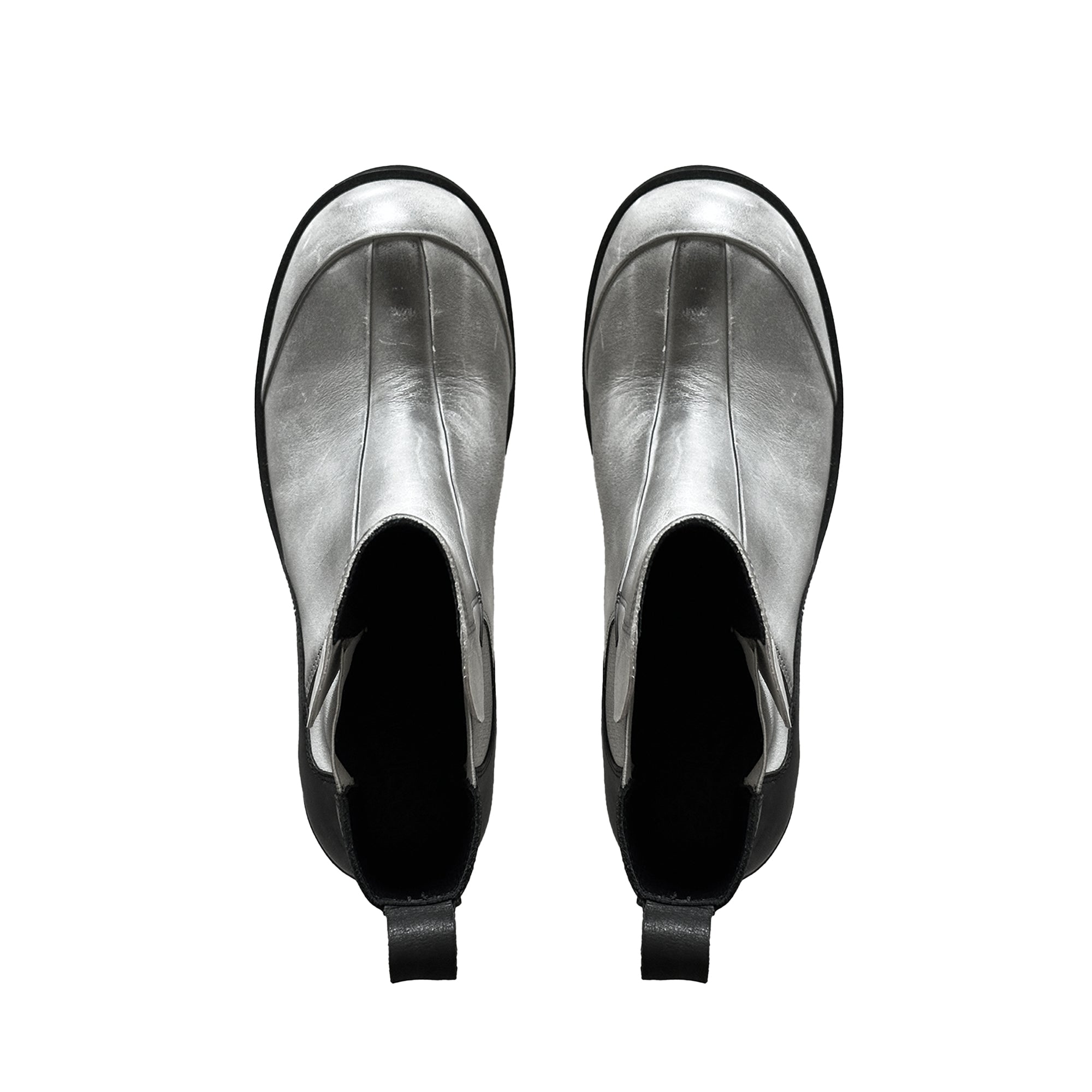 SCRY Dig Lug Boots"Black / White Rub"